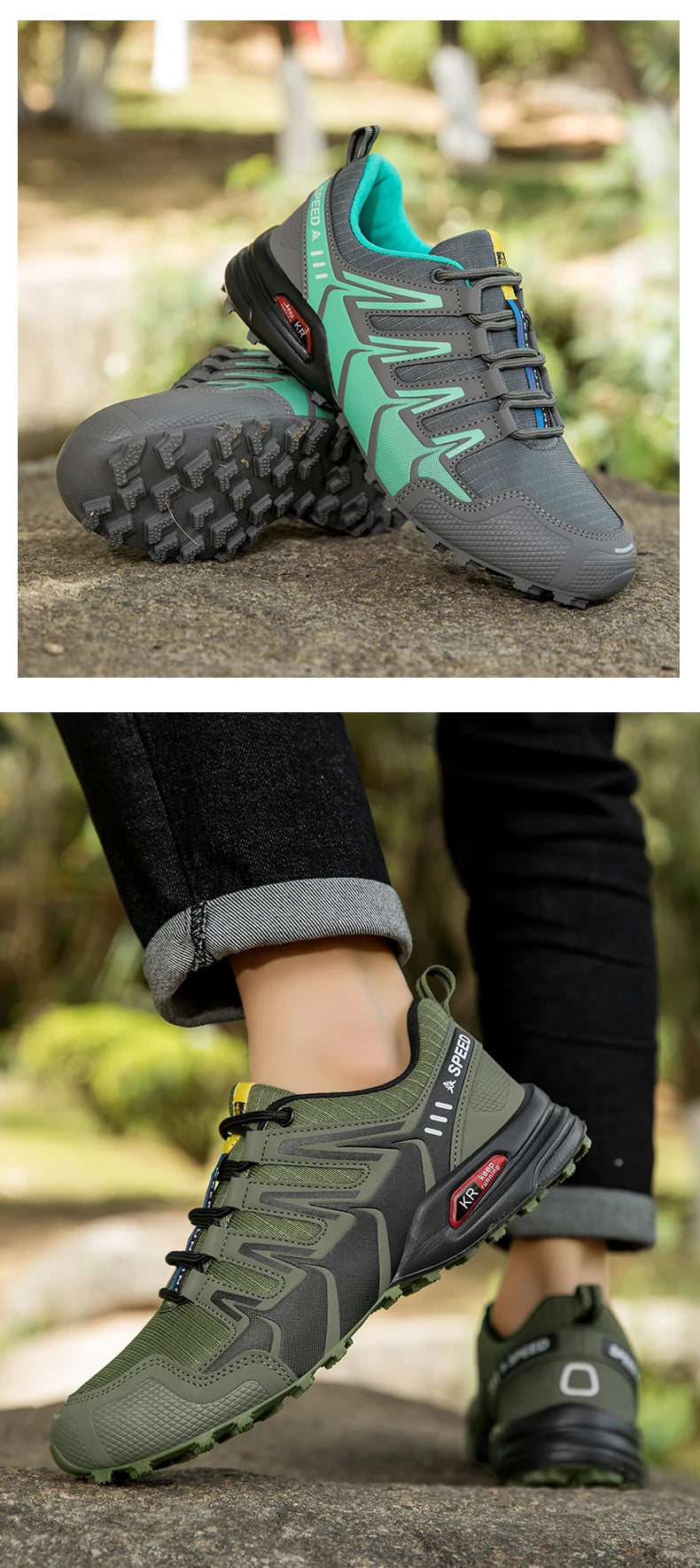 Men's Tactical Hiking Shoes — Waterproof Outdoor Boots