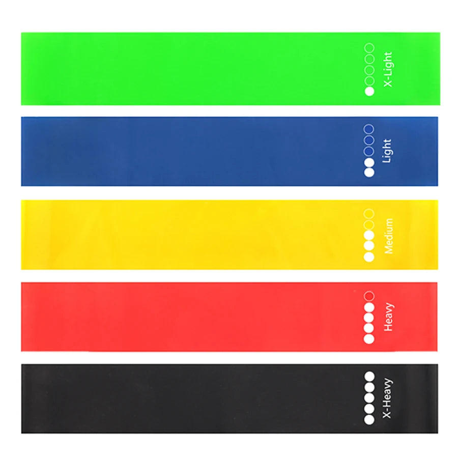 5-Level Resistance Band Set for Yoga &amp; Pilates