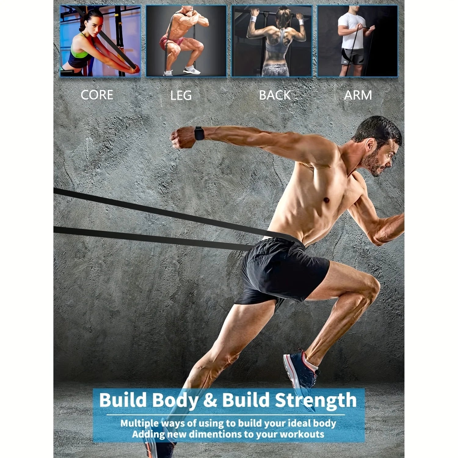 Stackable TPE Resistance Bands