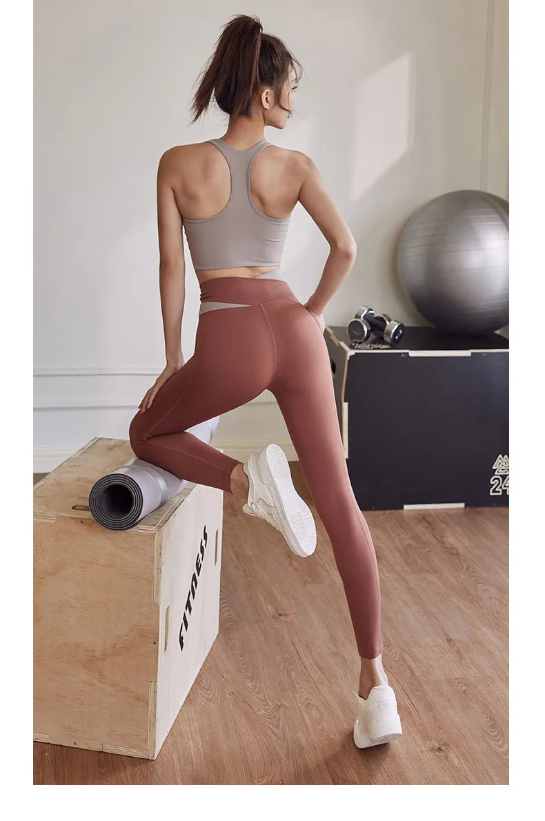 Yoga Set — Sports Bra with Leggings & Shorts
