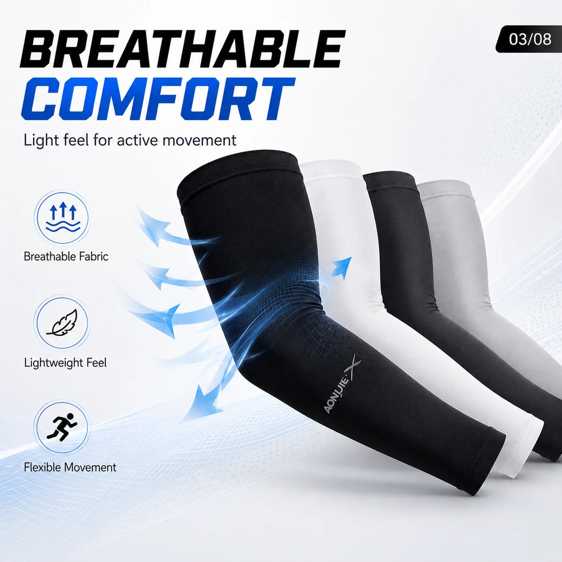 Sports Compression Arm Sleeves