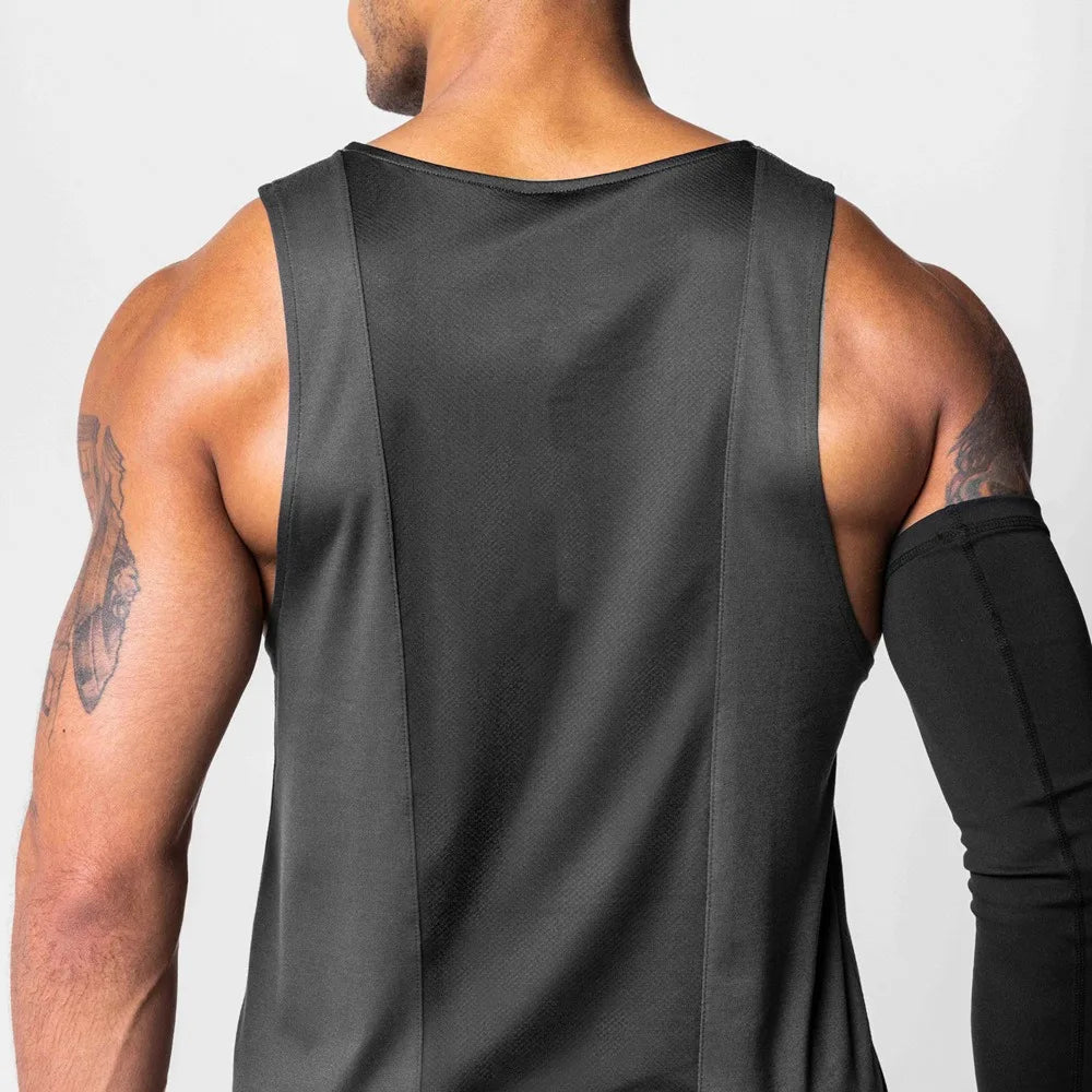 Men's Mesh Splice Tank Top