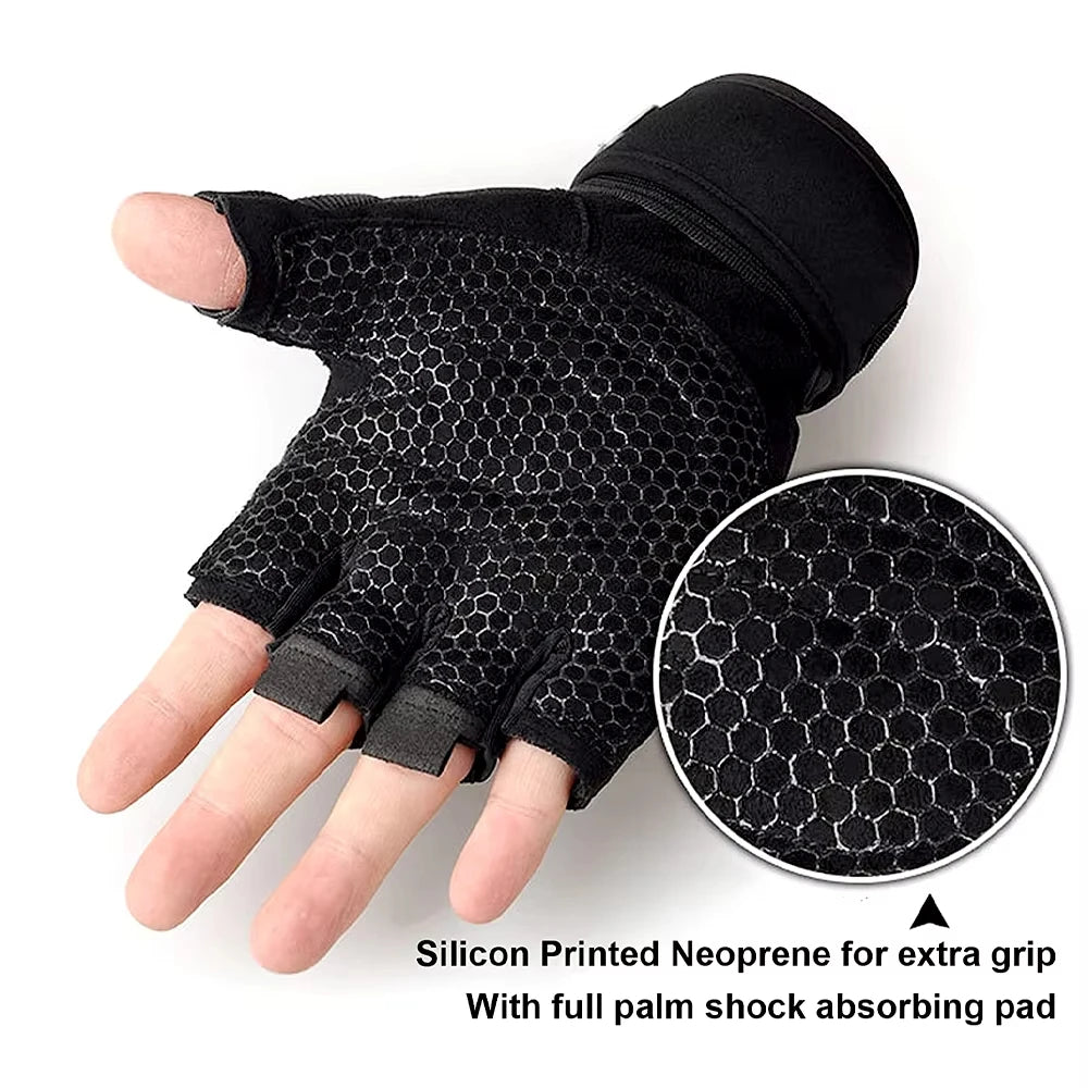 Half-Finger Wrist Wrap Gloves