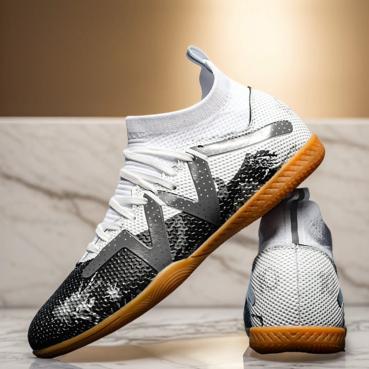 Indoor Five-a-Side Soccer Shoes — High-Top Turf Trainers
