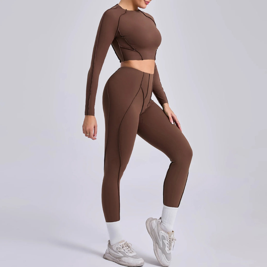 Long-Sleeve Push-Up Yoga Tracksuit
