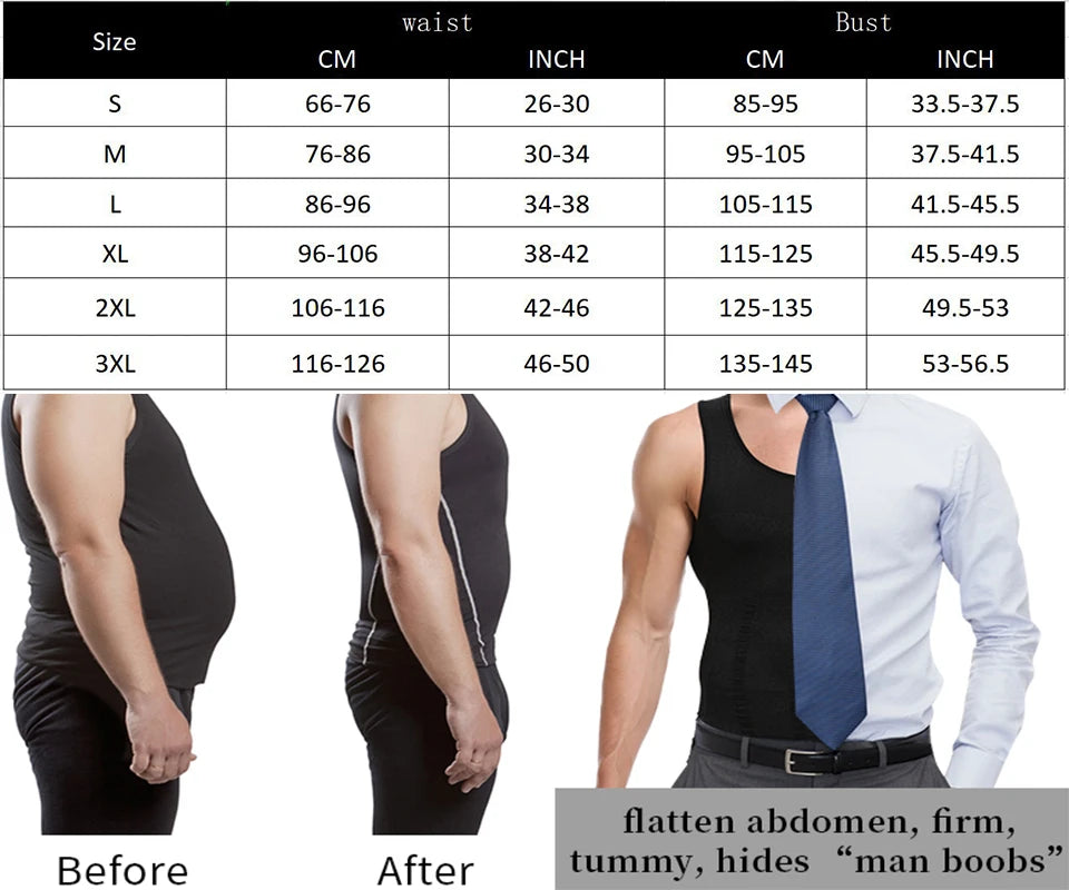 Men's Compression Body Shaper Tank