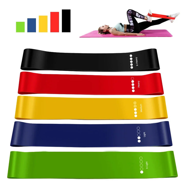 5-Level Resistance Band Set for Yoga & Pilates