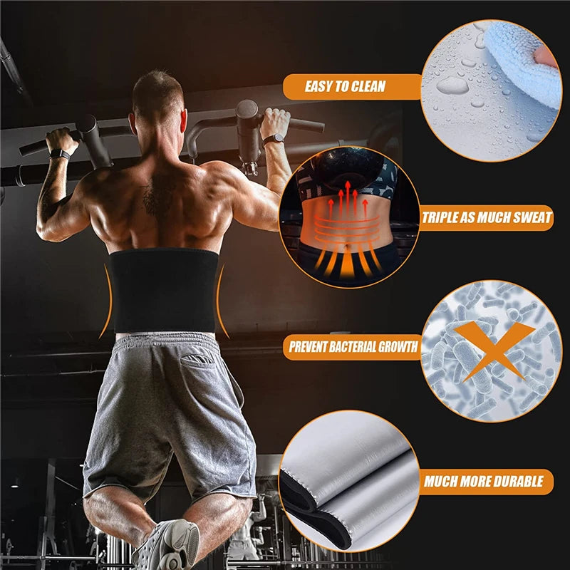 Unisex Workout Sweat Waist Trimmer