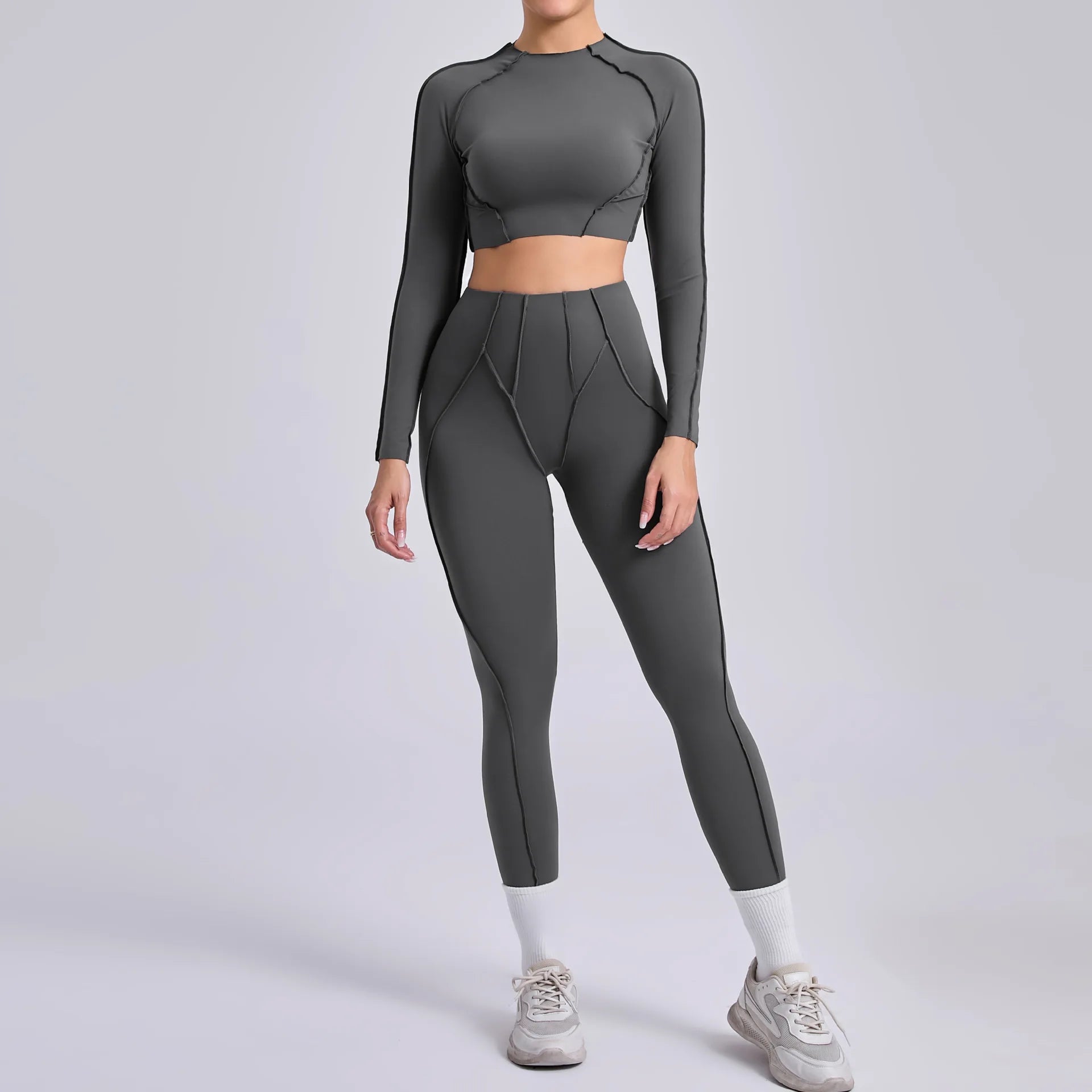 Long-Sleeve Push-Up Yoga Tracksuit