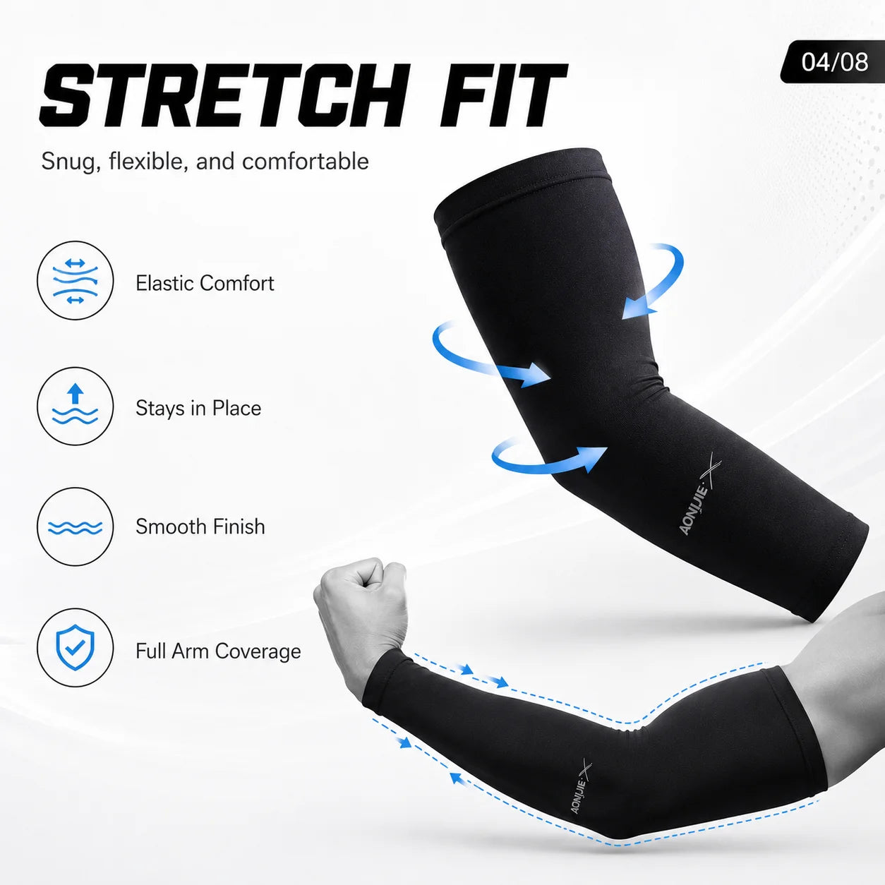 Sports Compression Arm Sleeves