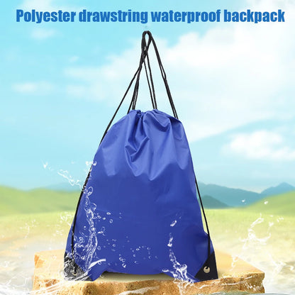 Drawstring Gym Bag with Clothes &amp;amp; Shoe Storage
