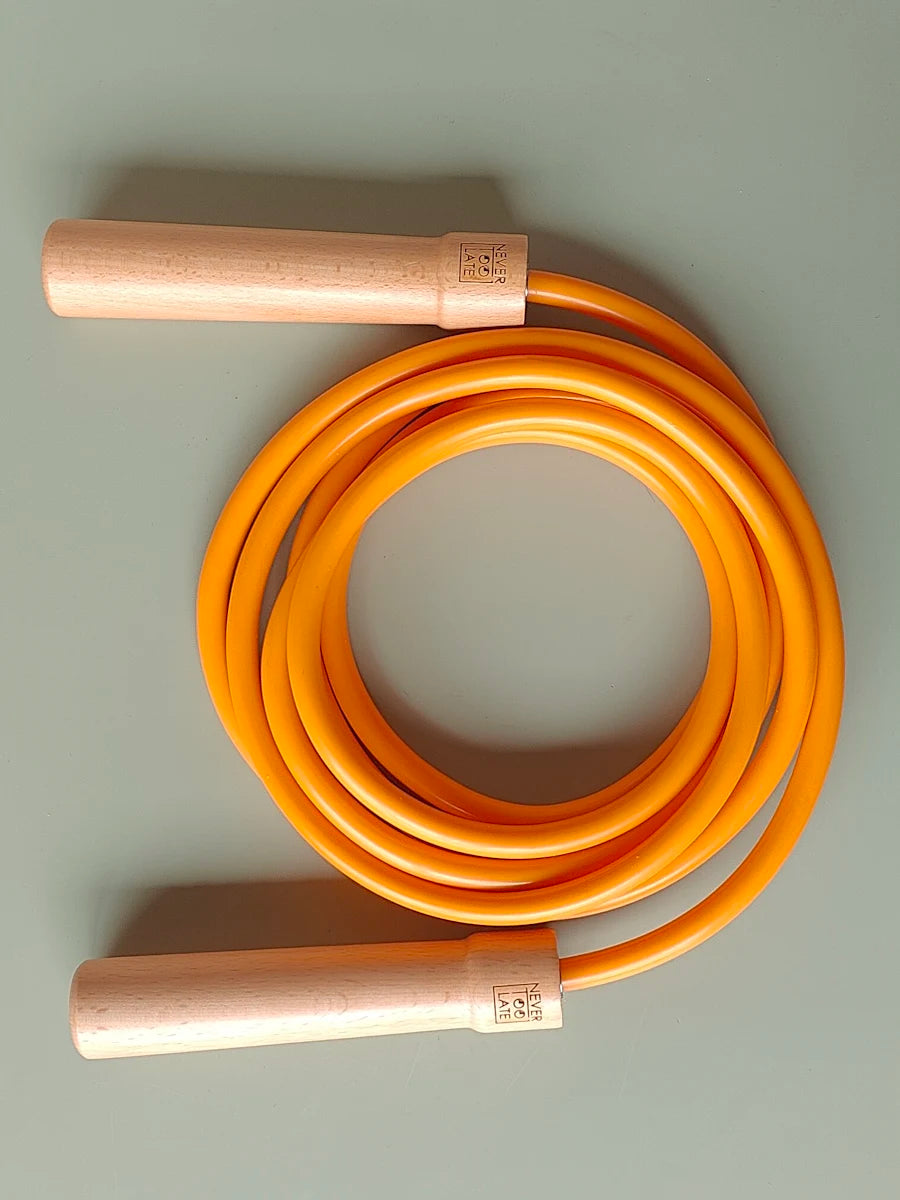 Heavy Weighted Jump Rope (3.2m, Wood Handle)