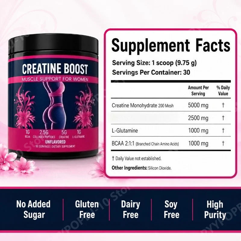 Women's Creatine &amp; Collagen Recovery Supplement