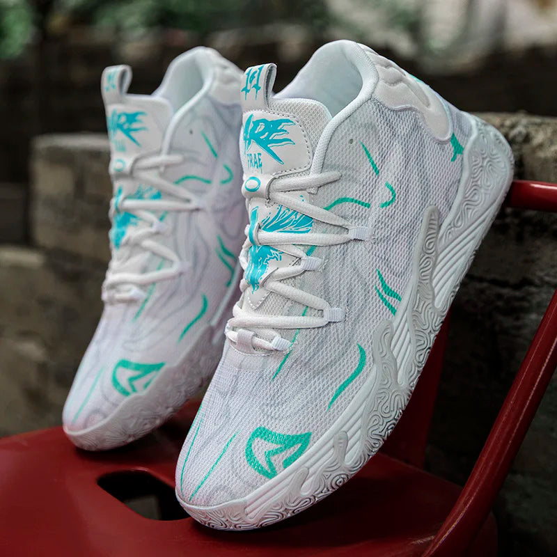 Cushioned High-Top Basketball Shoes