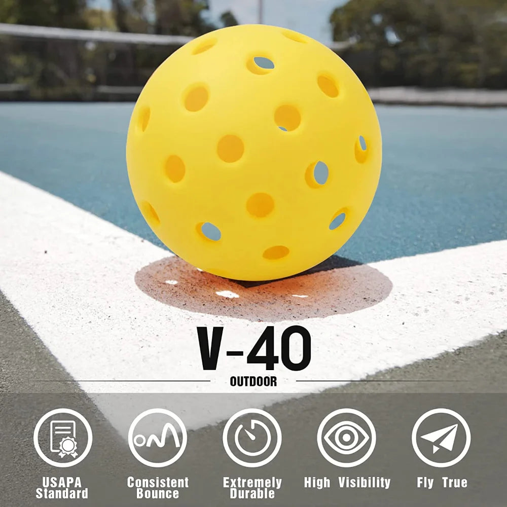 Indoor Pickleballs (72mm, 26-Hole)