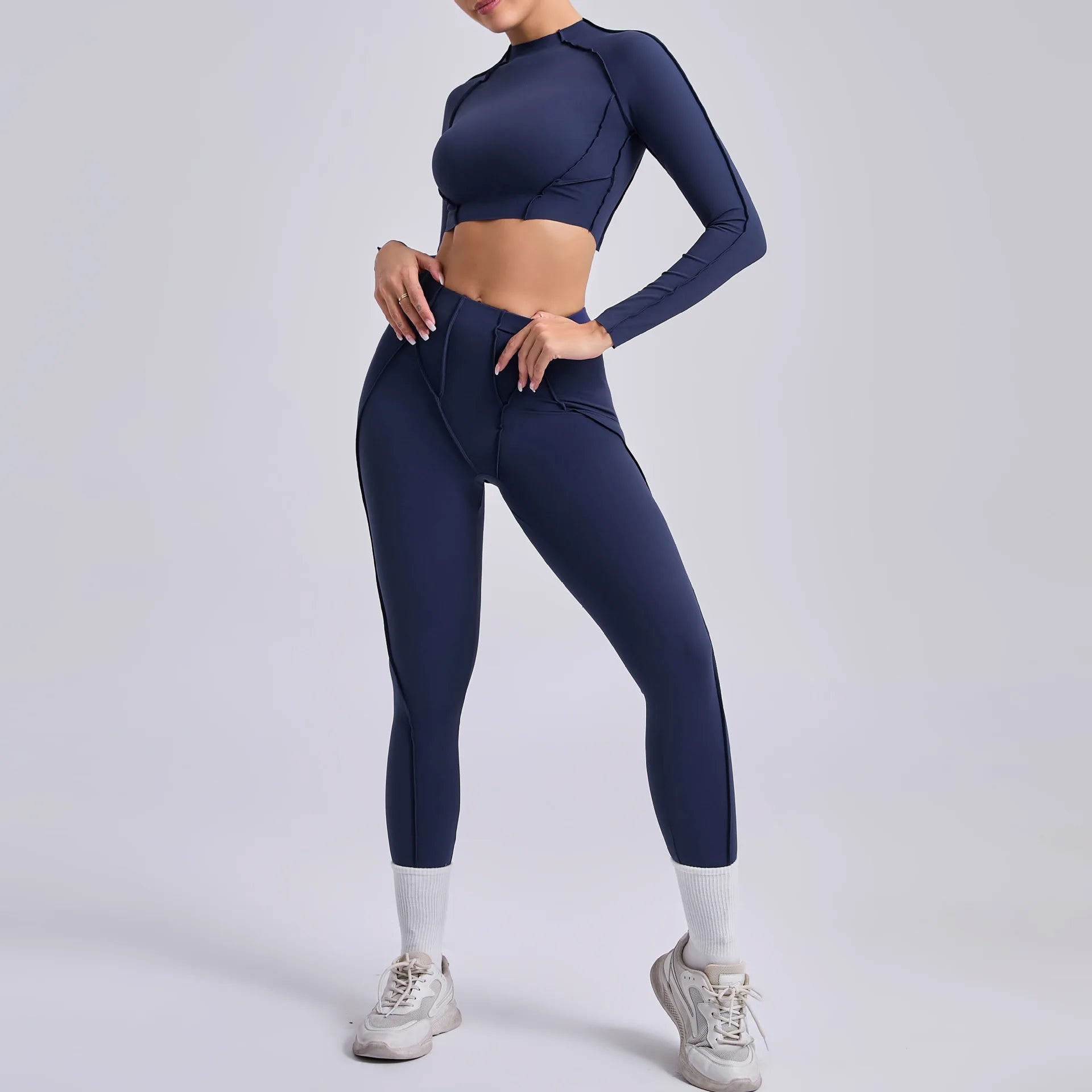 Long-Sleeve Push-Up Yoga Tracksuit