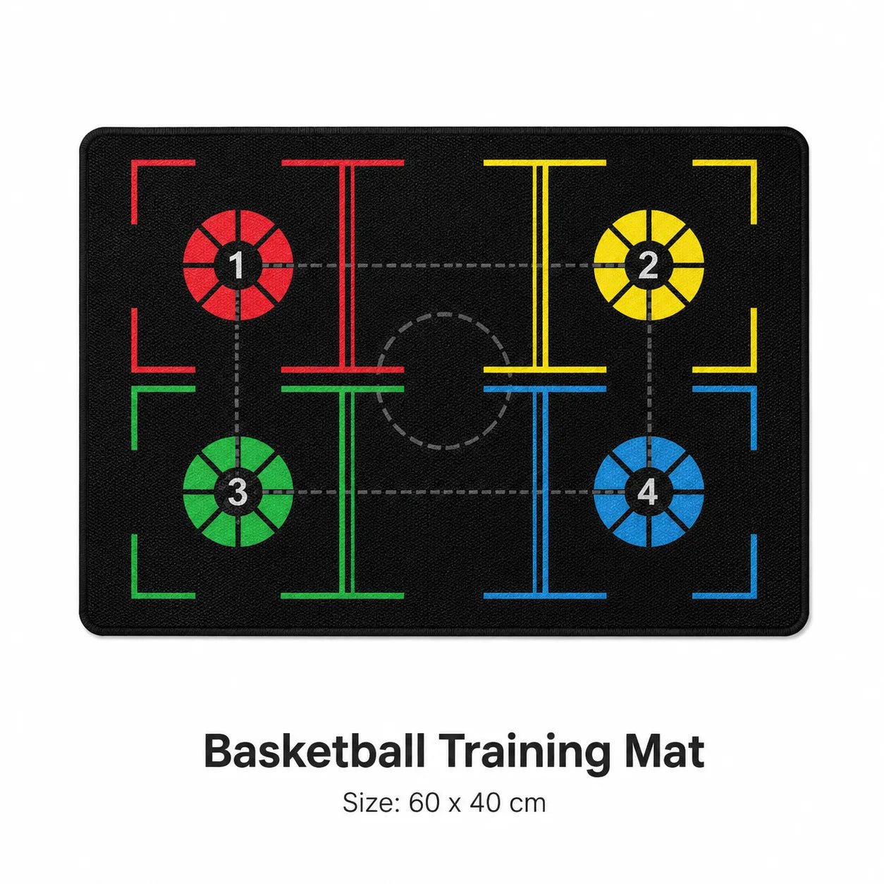 Basketball Training Mat &amp; Silent Ball Set