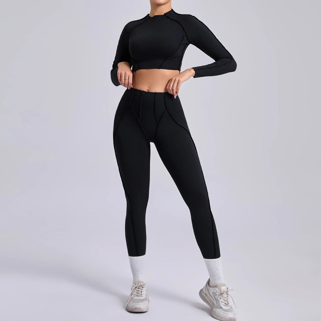 Long-Sleeve Push-Up Yoga Tracksuit