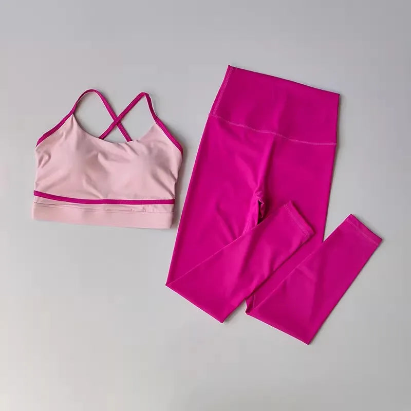 Two-Piece Yoga Set — Colorblock