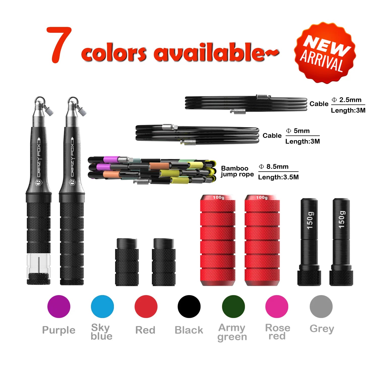 Weighted Aluminum Handle Speed Jump Rope