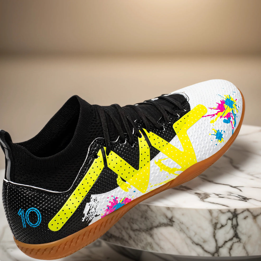 Indoor Five-a-Side Soccer Shoes — High-Top Turf Trainers