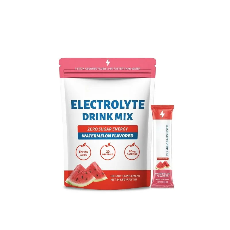 Watermelon Electrolyte Hydration Sticks