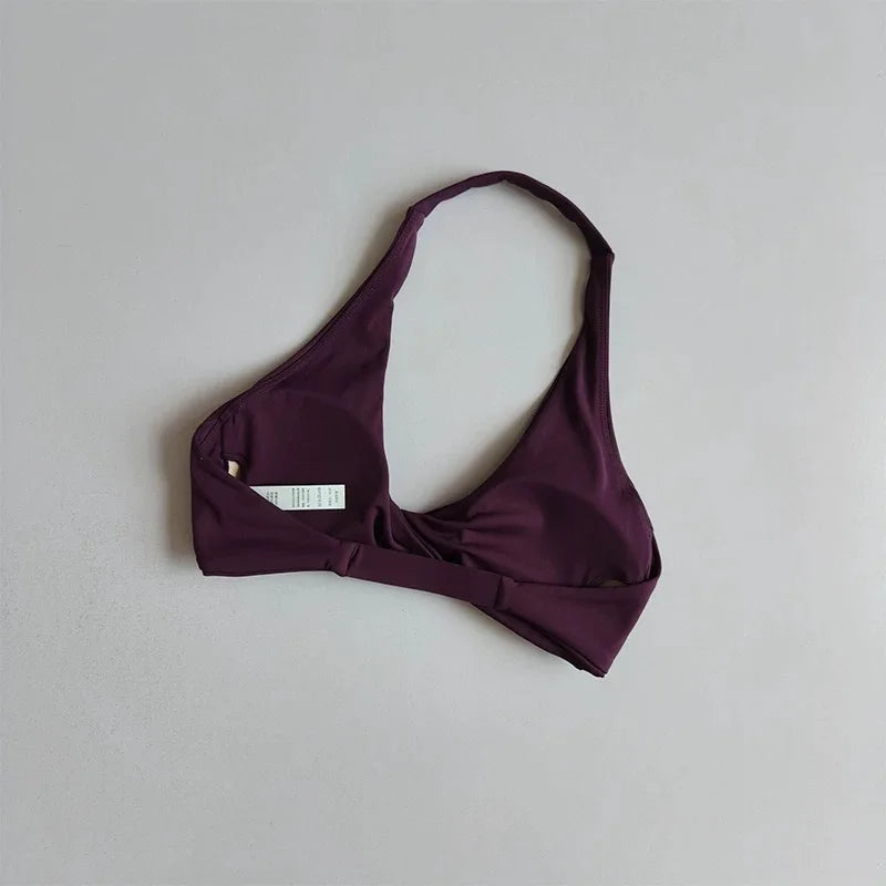 Open-Back Sports Bra & High-Waist Shorts Set