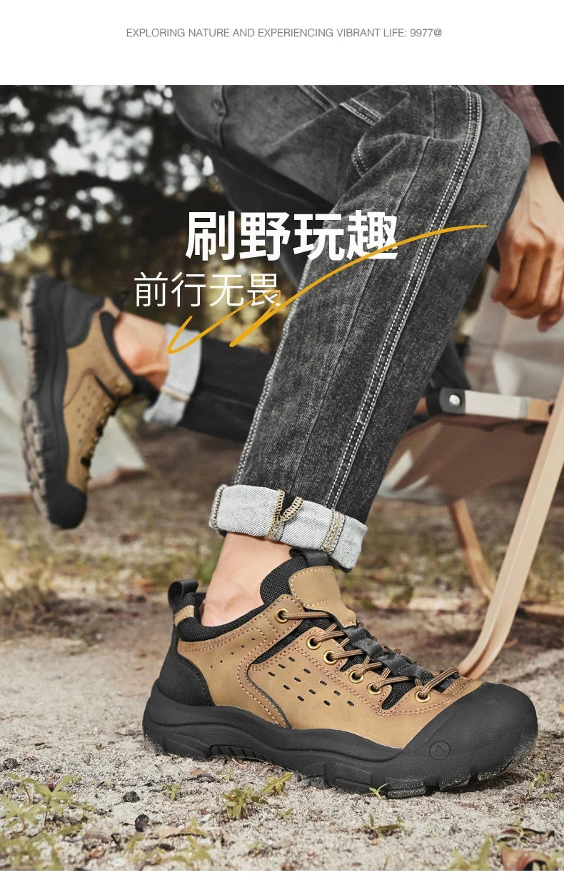 Men's Wear-Resistant Hiking Boots — Waterproof Trail Boots