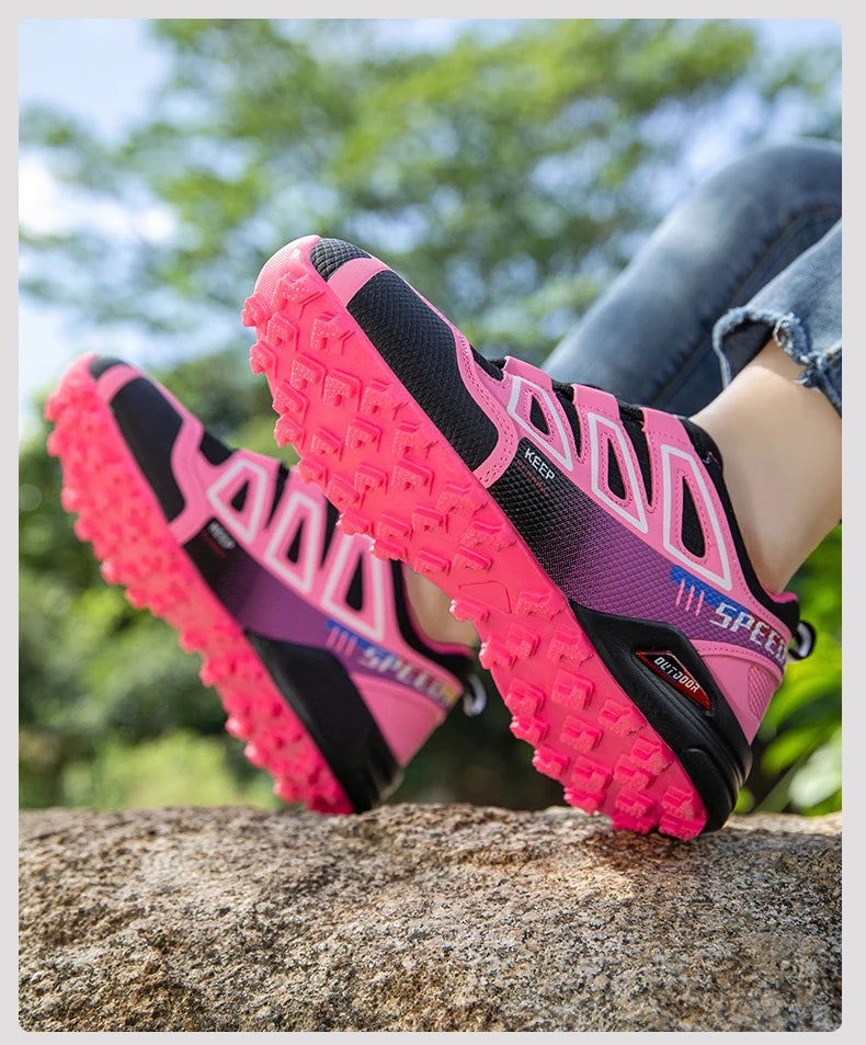 Women's Waterproof Hiking Shoes — All-Terrain Trail Sneakers