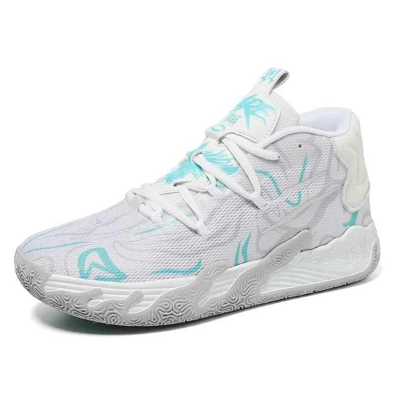 Cushioned High-Top Basketball Shoes