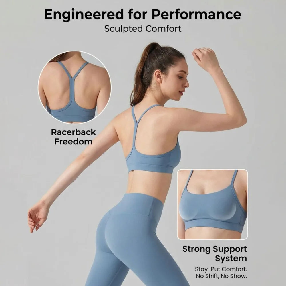 Sports Bra &amp; High-Waist Leggings Set
