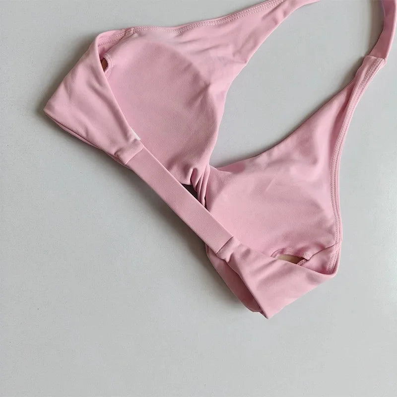Open-Back Sports Bra & High-Waist Shorts Set