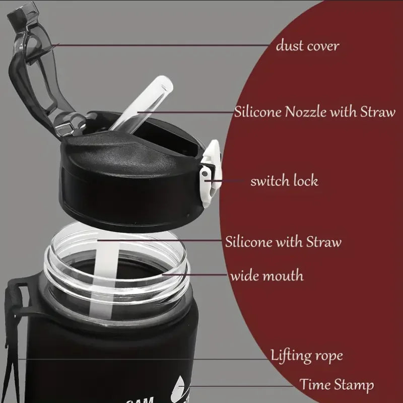 Time-Tracking Sports Water Bottle