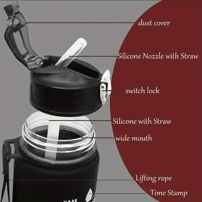 Time-Tracking Sports Water Bottle