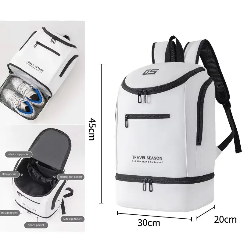 Outdoor Climbing Backpack with Laptop &amp; Shoe Compartment