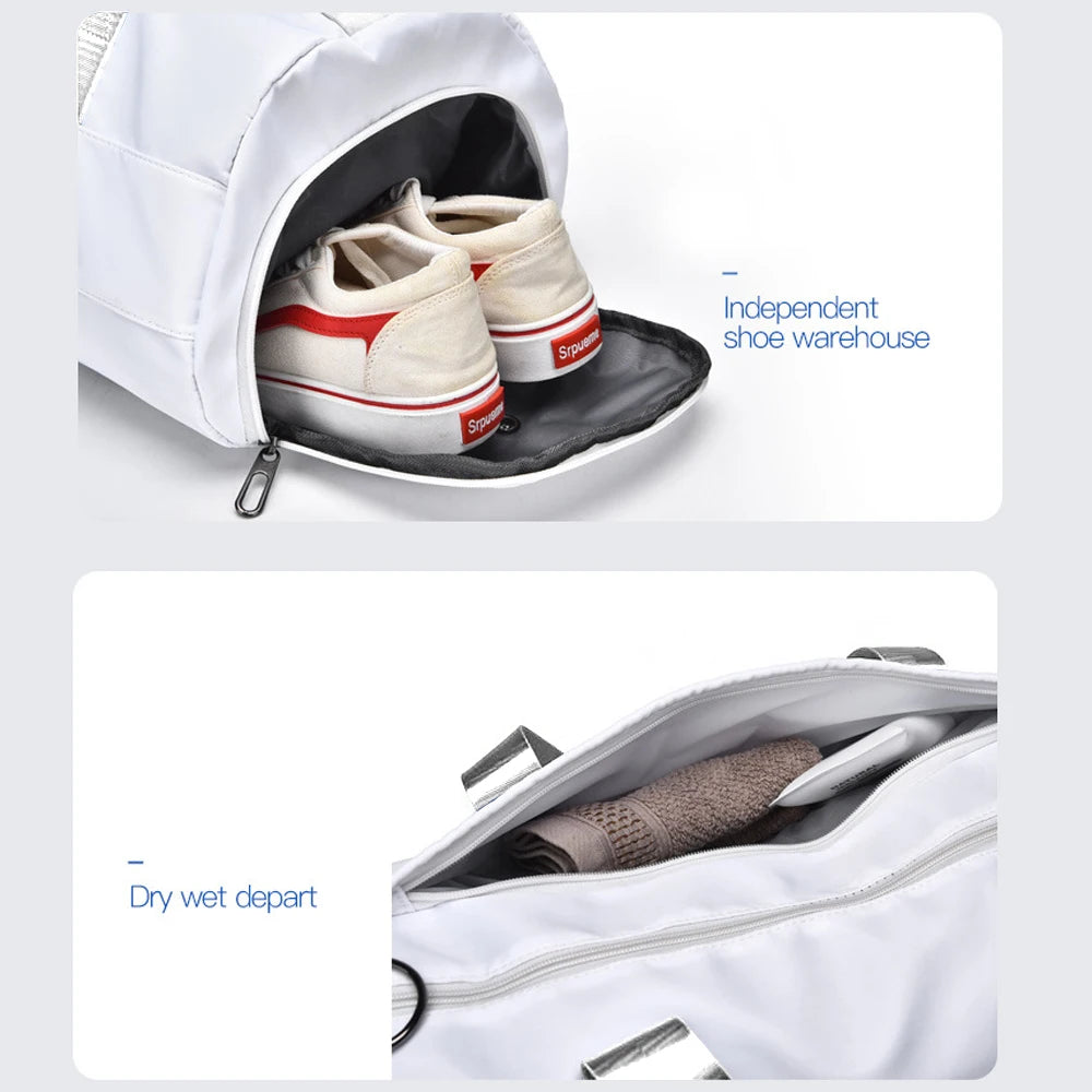 Compact Gym Tote with Shoe Pocket