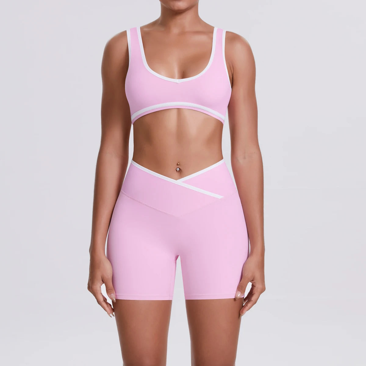 Quick-Dry Camisole Sports Bra & Shorts Set