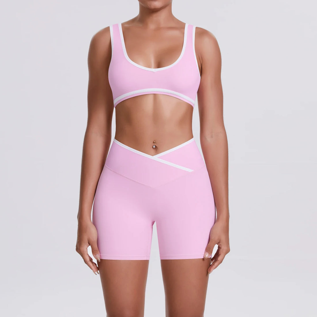 Quick-Dry Camisole Sports Bra & Shorts Set