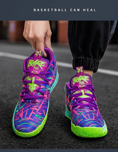 Cushioned High-Top Basketball Shoes