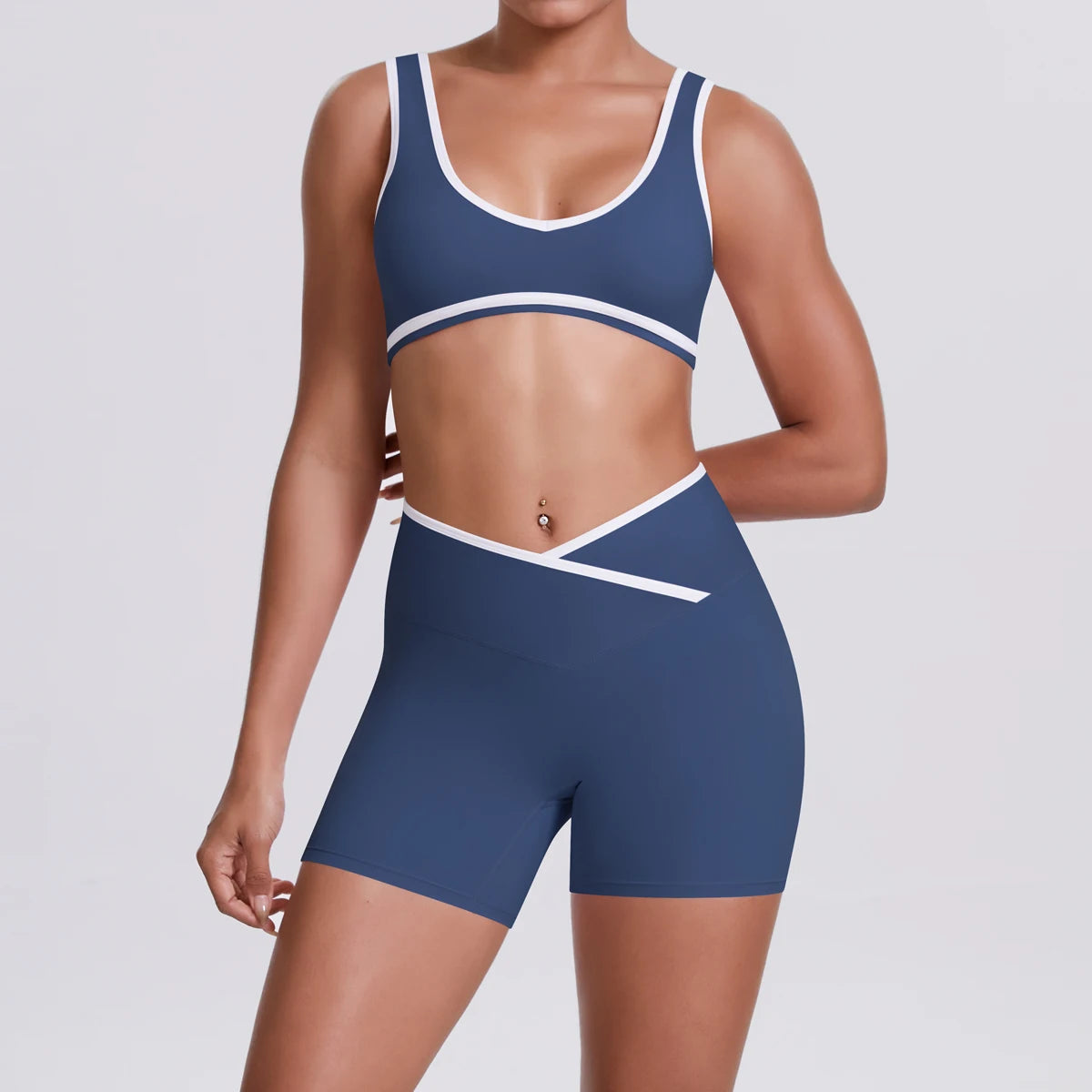 Quick-Dry Camisole Sports Bra & Shorts Set