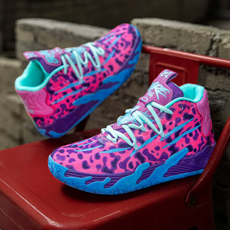Cushioned High-Top Basketball Shoes