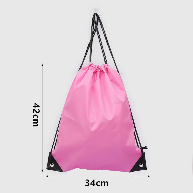 Drawstring Gym Bag with Clothes &amp; Shoe Storage