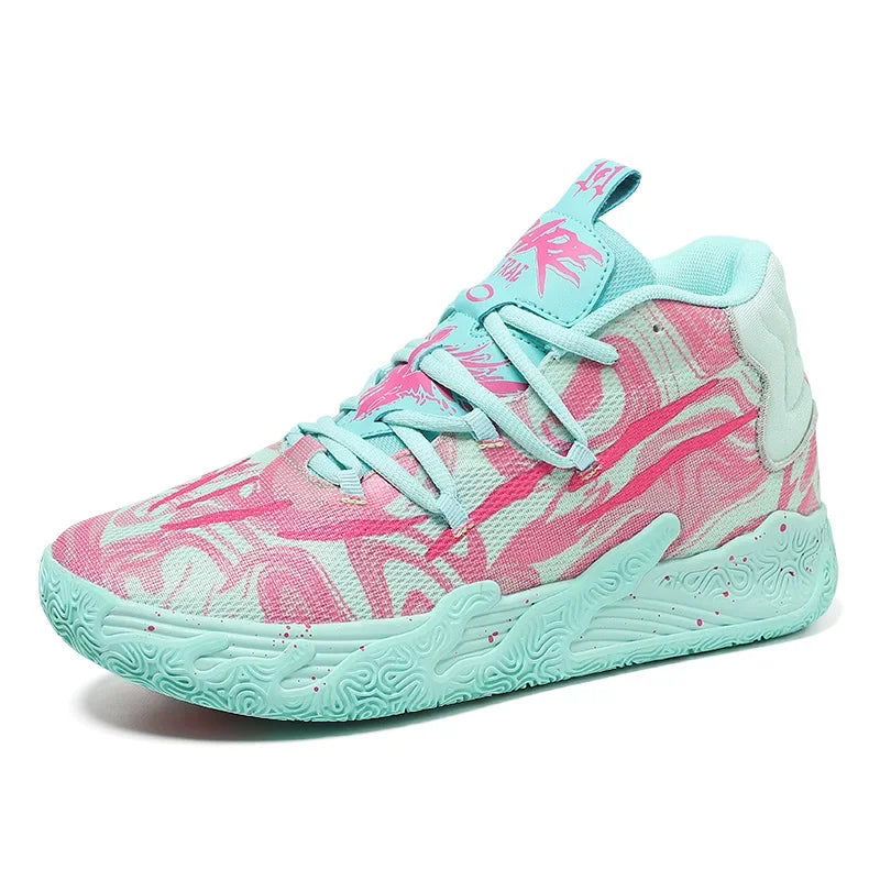 Cushioned High-Top Basketball Shoes