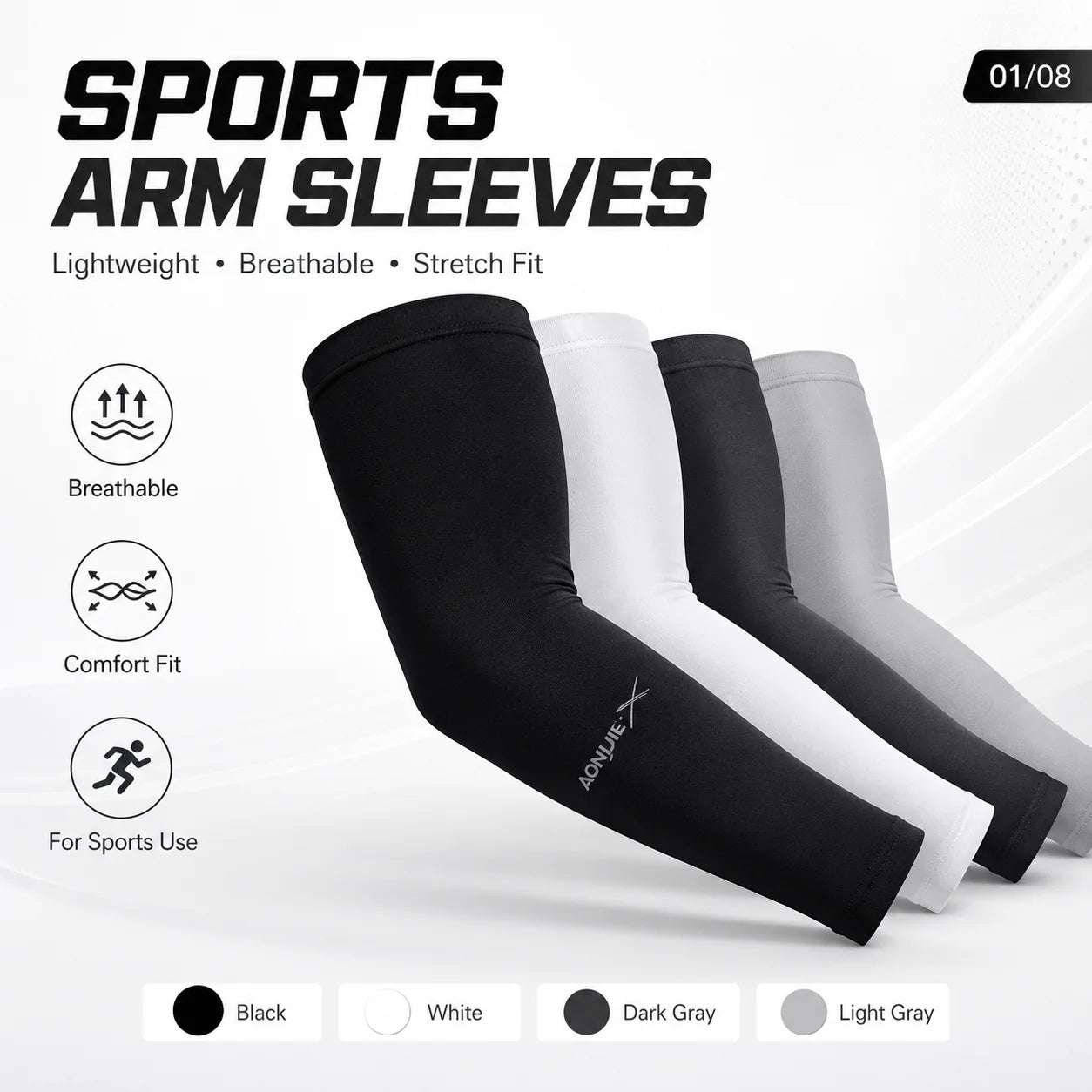 Sports Compression Arm Sleeves