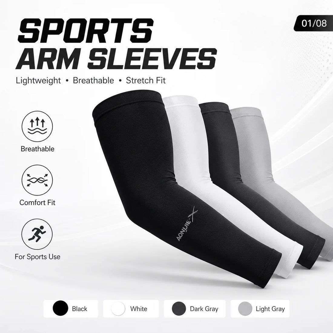 Sports Compression Arm Sleeves