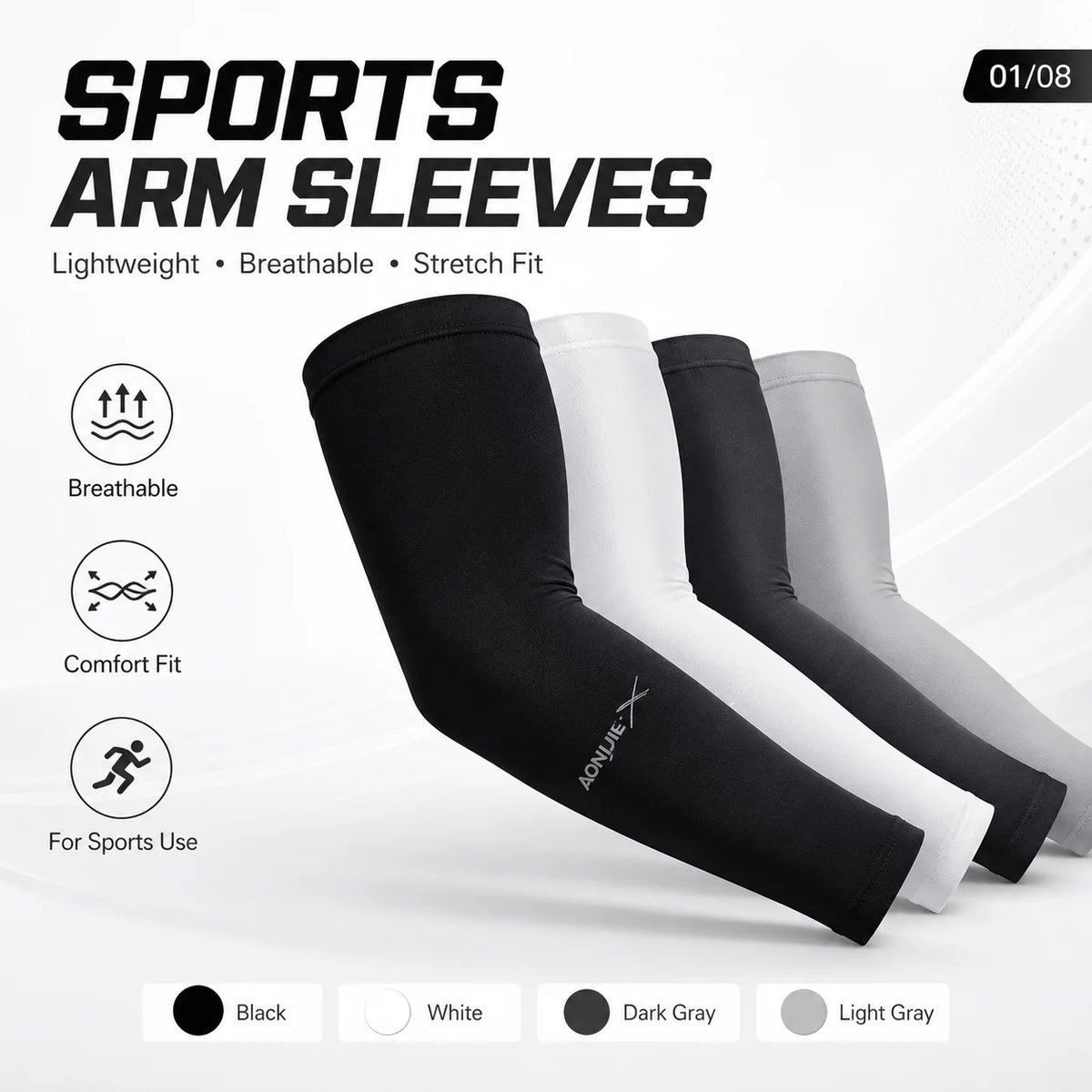 Sports Compression Arm Sleeves