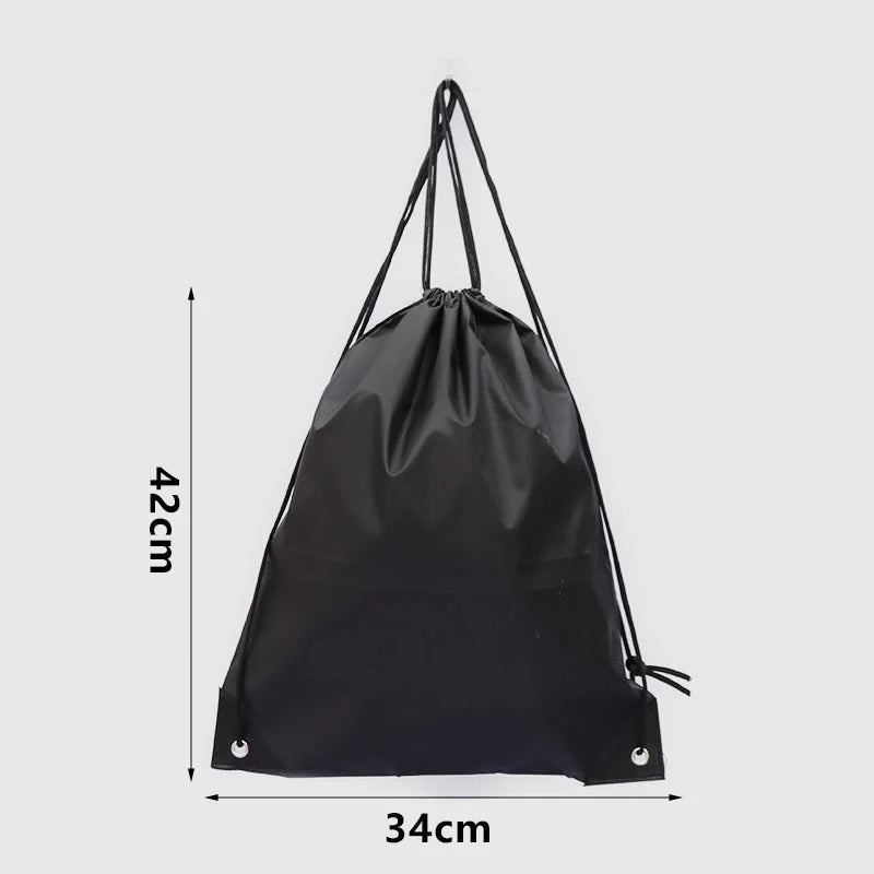 Drawstring Gym Bag with Clothes &amp; Shoe Storage
