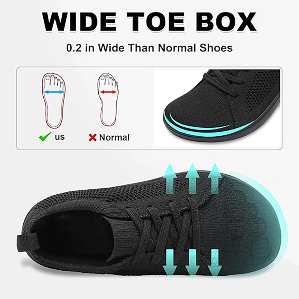 Zero-Drop Barefoot Running Shoes