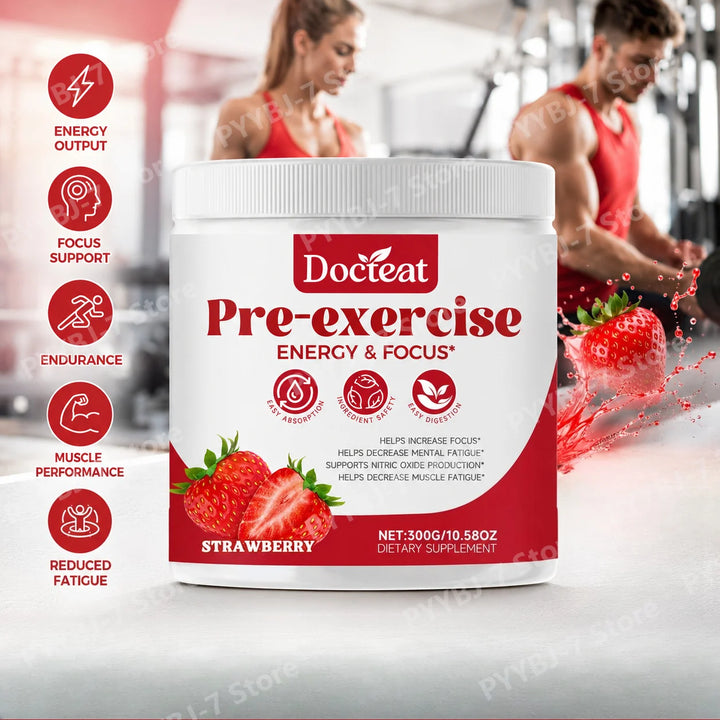 Strawberry Pre-Workout Powder