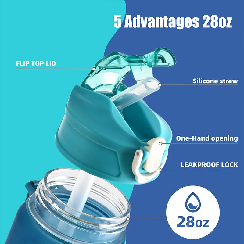 Time-Tracking Sports Water Bottle